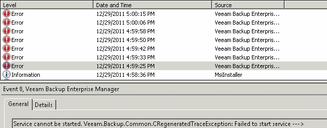 veeam backup enterprise manager